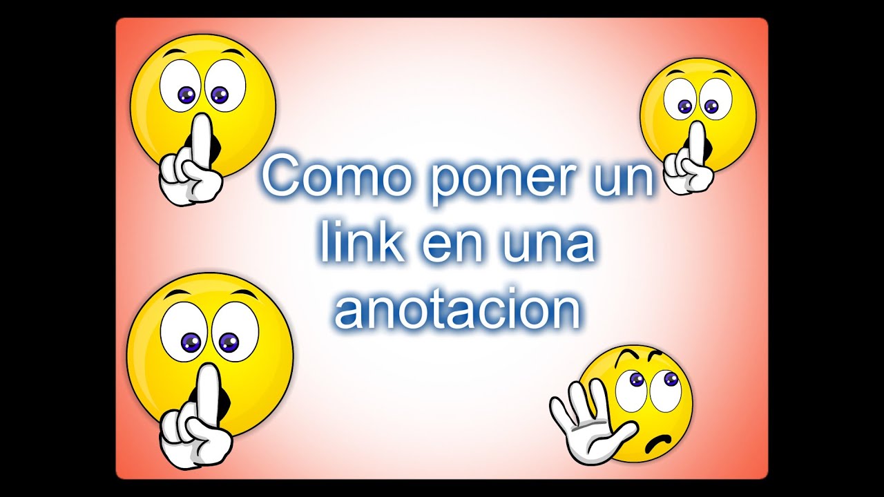 Como Poner Un Link En Una Anotacion De Video YouTube