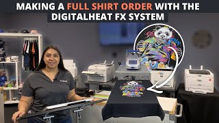 Making a Full Shirt Order With the DigitalHeat FX System | Production Run