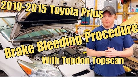 2010-2015 Prius Brake Bleeding after ABS Actuator and Accumulator Replacement with Topdon Topscan