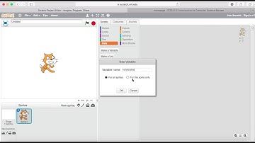 Make A Variable Scratch Data Block Orange