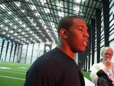 Ray Rice talks about the visions of Lambeau Field