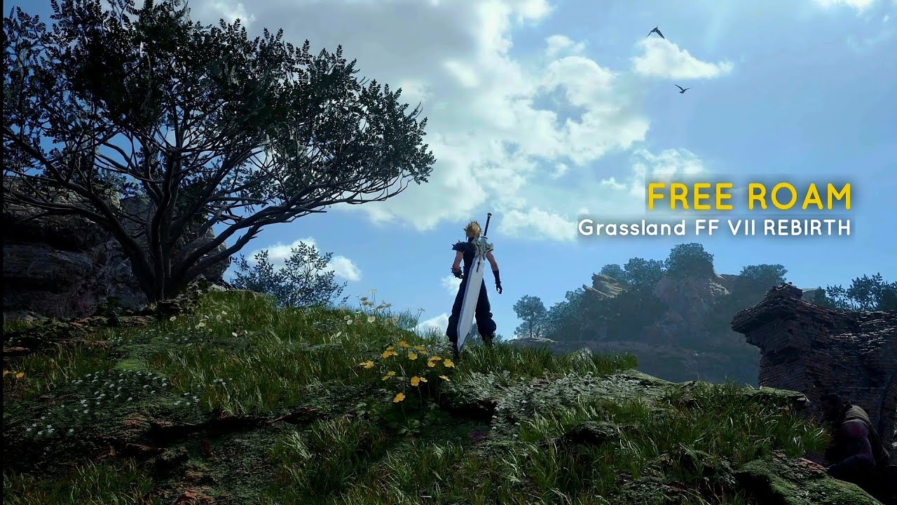 FINAL FANTASY VII REBIRTH Free Roam Grassland - PS5 No commentary [4K HDR]