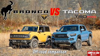 Ford Bronco против Toyota Tacoma - сравнение бездорожья