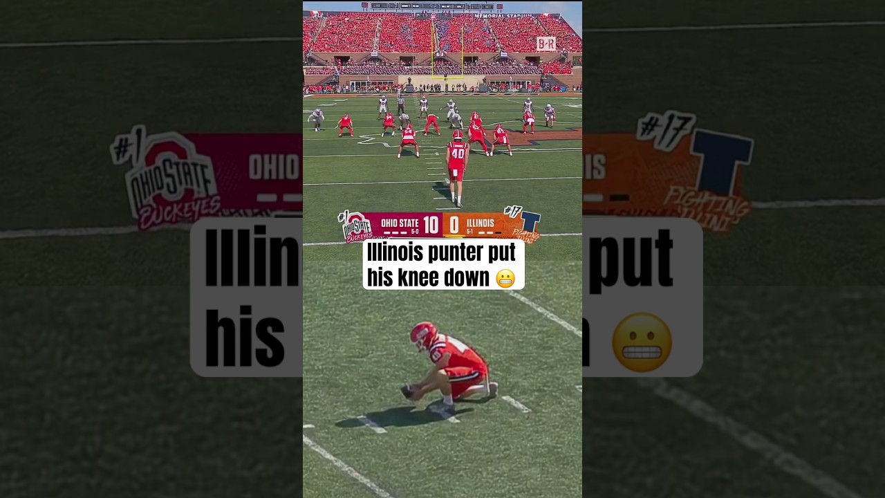 Ohio State calling out Illinois punter 😂