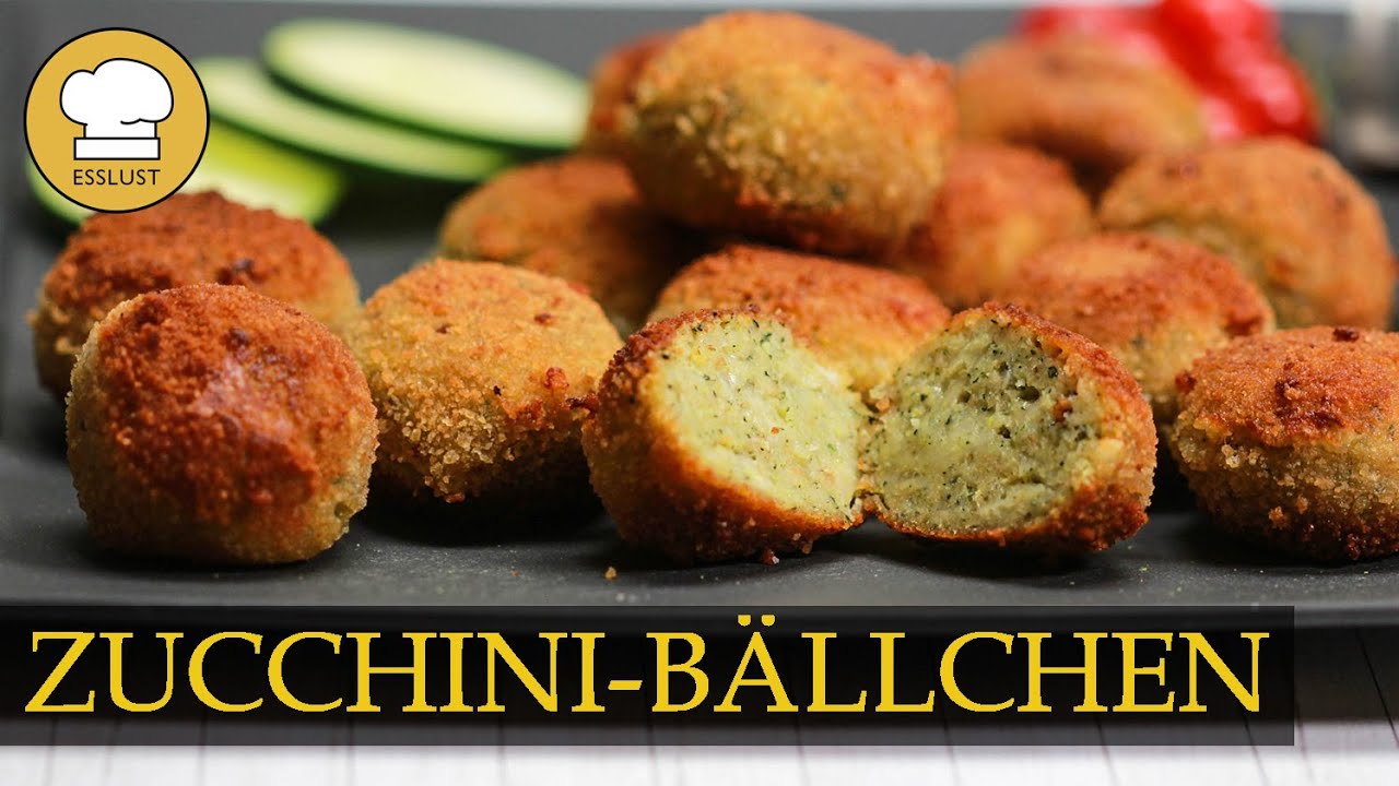 ZUCCHINI-KÄSE-BÄLLCHEN - Fingerfood Zucchini Falafel