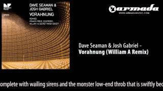 Dave Seaman &amp; Josh Gabriel - Vorahnung (William A Remix) [DP019]