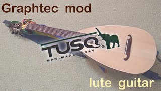Graphtec TUSQ on a lute guitar