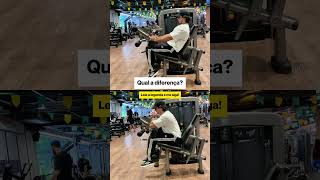 Qual a diferença na cadeira flexora? Descubra nos comentário fixado.