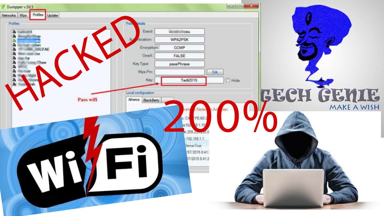 200% Hacking WiFi !!! latest method part-1 in pc 2017 omg!!! - YouTube