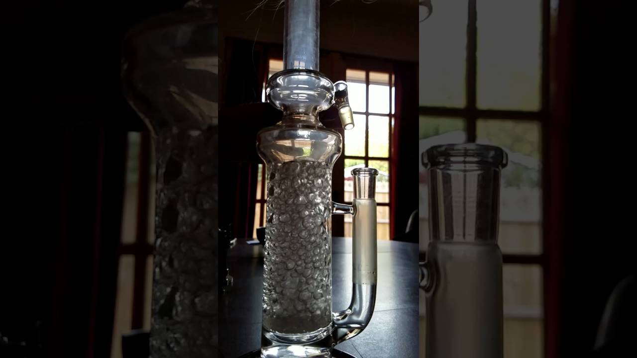 NEW GLASS!!! A Mike Clark piece, with frit perc - in slo mo!