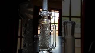 NEW GLASS!!! A Mike Clark piece, with frit perc - in slo mo!