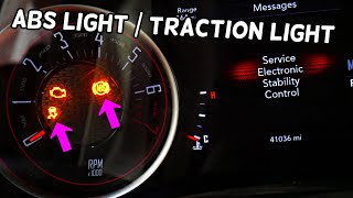 DODGE CHALLENGER WHY ABS LIGHT TRACTION CONTROL LIGHT IS ON