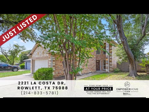 2221 La Costa Dr, Rowlett, TX home video tour