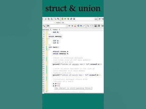 #114 Difference between struct and union || struct data type || C ...