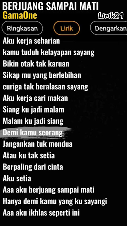 GAMMA ONE - berjuang sampai mati