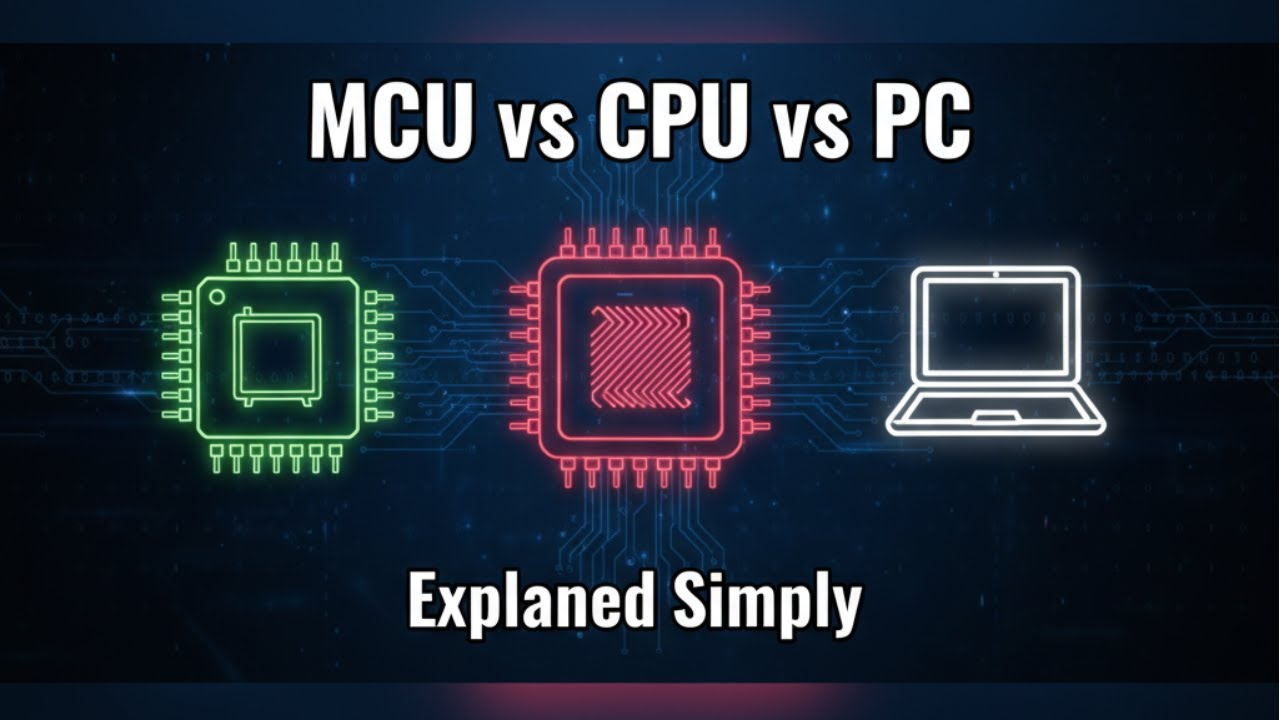 Microcontroller vs Microprocessor vs Computer | Definition, Comparison & Applications Explained