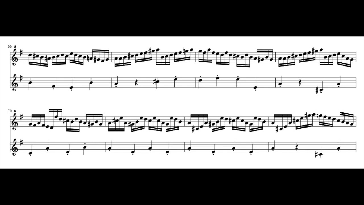 N. Paganini, Moto perpetuo op 11, for soprano and tenor recorder YouTube