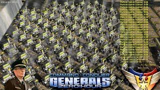 * More Power * USA Laser | 1vs7 Hard Random Generals | Generals Zero Hour