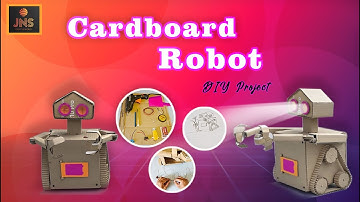 How to Make a Robot with Cardboard | DIY Robot Project at Home JNS Creative World #CardboardRobot
