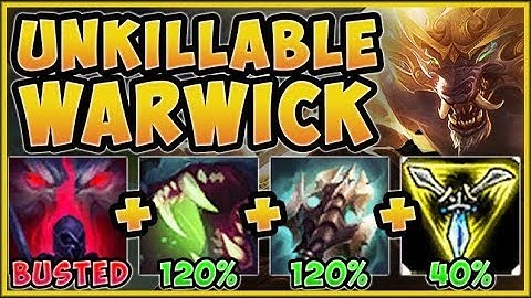 UNKILLABLE STRATEGY! NEW BUG FIX ON WARWICK W MAKES HIM 100% ABSURD! WARWICK TOP! League of Legends