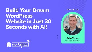 Build Your Dream WordPress Website in Just 30 Seconds with AI! (Full Workshop)