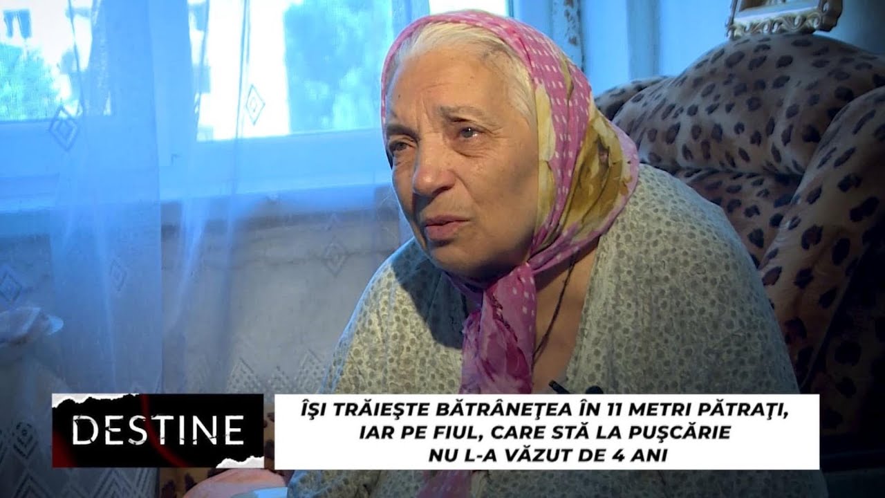 DESTINE: Își trăiește bătrânețea în 11 metri pătrați, iar fiul stă la pușcărie de 4 ani