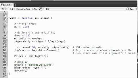 R programming: Intro: Simulate lognormal random walk
