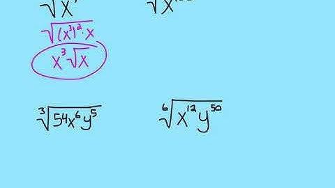 Simplifying nth roots with variables