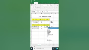 Use Find formula in excel 💯🔥|| #shorts