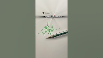Moiz Signature Design | How To Sign The Letter M #shorts