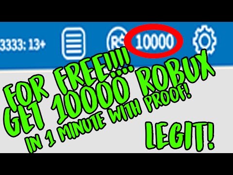 How Get 10000 Robux In 1 Minute Proof Youtube