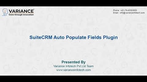 SuiteCRM Auto Populate Fields Plugin