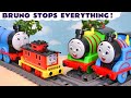 Bruno Stops Everything in this All Engines Go Toy Train Story