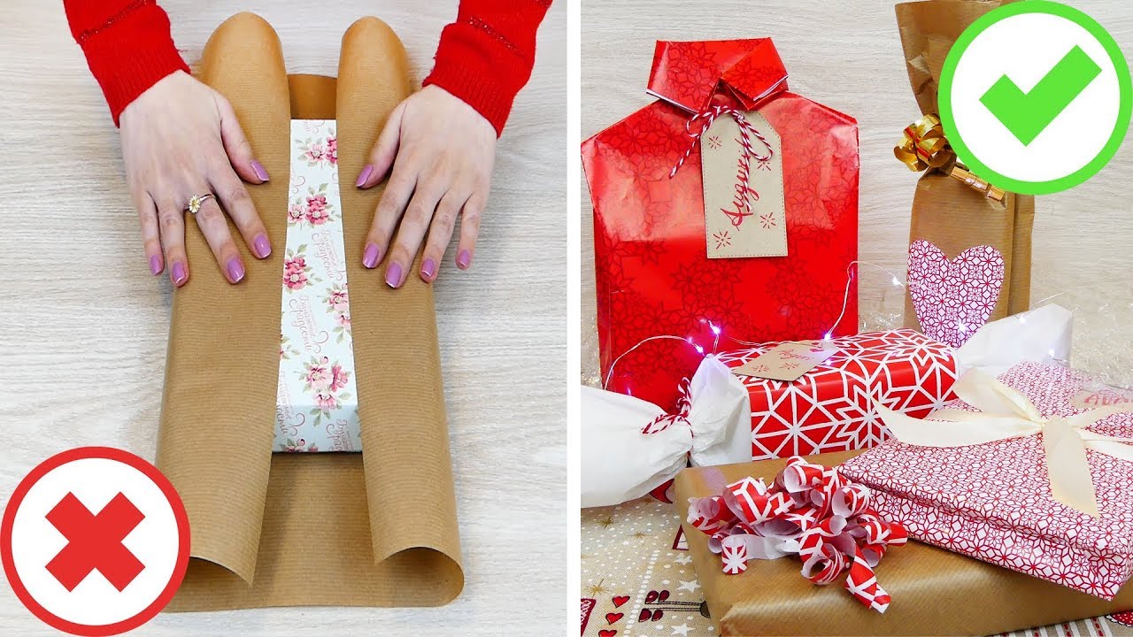 5 Idee per impacchettare i regali + 2 trucchi! 🎁 5 gift wrapping ideas + 2  life changing hacks - YouTube