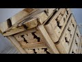 Carved chest of drawers