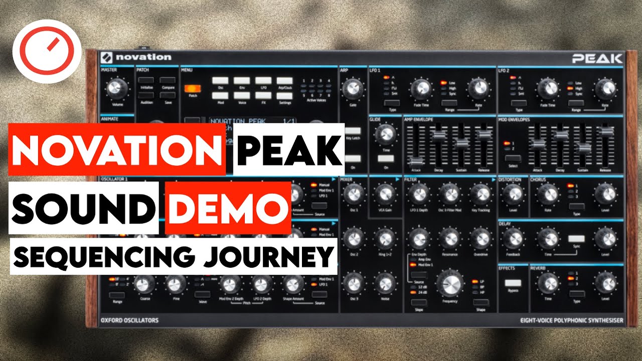 Novation Peak, A Sequencing Journey Through Gentle Atmospheric
