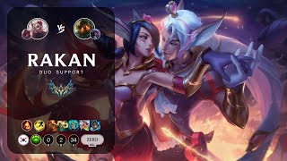 Rakan Support vs Nautilus - KR Challenger Patch 13.21