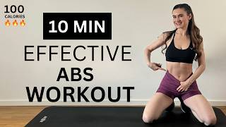 10 MIN EFFECTIVE ABS WORKOUT – Sculpt Your Waist & Define Your Core | No Equipment, Home Workout