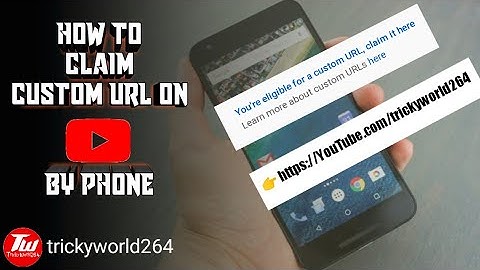 How To Enable Custom URL For Youtube Channel By Phone 2020 | Custom URL | TRICKYWORLD264