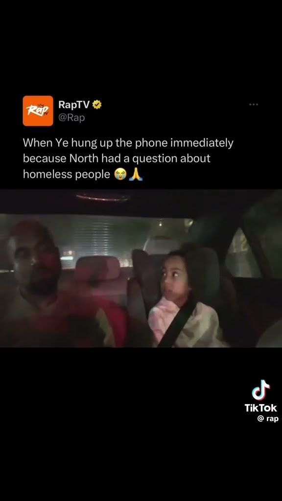 Ye hung up the phone immediately #hoodnews #kanyewest #northwest #family #father #love #goals #dad