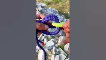 Eenvoudige vierkante touwknopen stap voor stap beginnend 👌#knoop #gtknot #kamperen #touw #slang #...