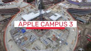 APPLE CAMPUS 3: April 2017 Drone Tour 4K