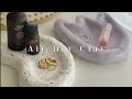 Air dry clay creations tutorial | aesthetic diys for your room | 지점토 트레이 만들기