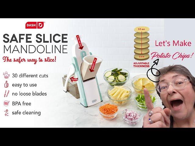 Safe Slice Mandoline by Dash ~ A Safer Way to Slice ~ Unboxing & Review 