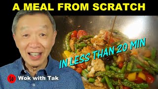 A Chicken Asparagus Meal Recipe | Fast Cooking System | Cook in Less Than 20 Minutes