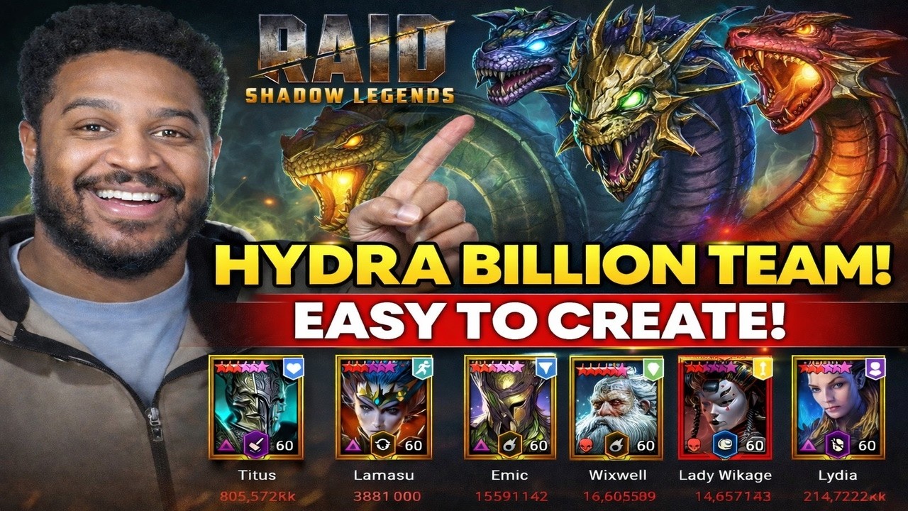 Автоматический быстрый бой против команды из 1 миллиарда гидр! Рейд: Теневые легенды