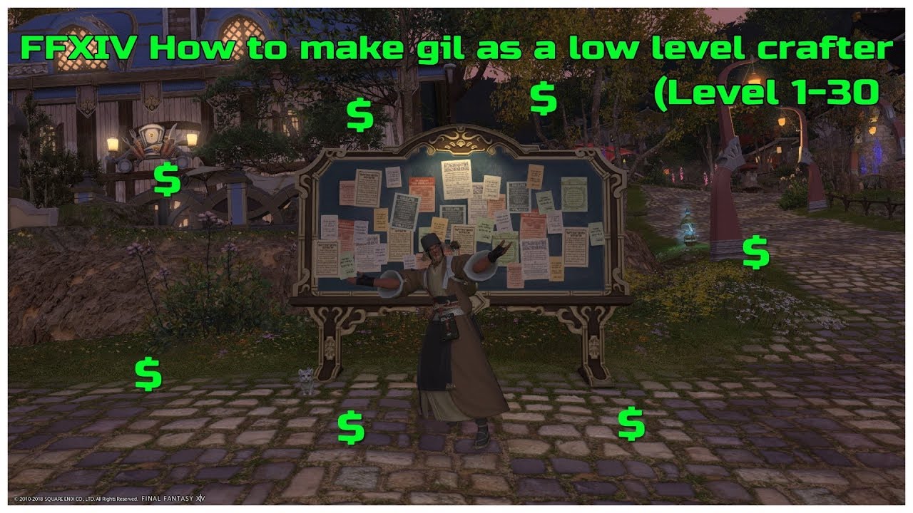 ffxiv how to make money cooking low level