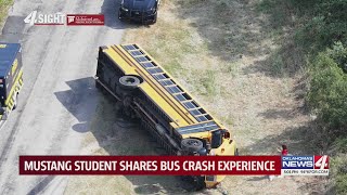 Mustang student shares bus crash experience
