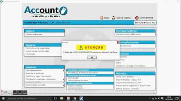 Como fazer estorno no Account?