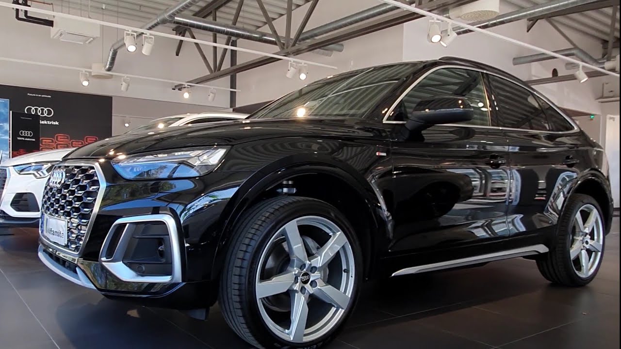 NEW COOL 2021 Audi Q5 SPORTBACK in Myth Black and with 21" wheels - YouTube